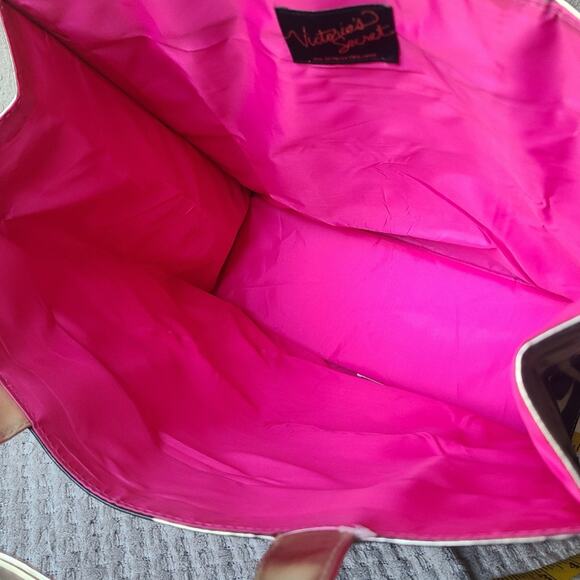 Victoria's Secret Stylish Black and Gold Tote Bag - Picture 6 of 11